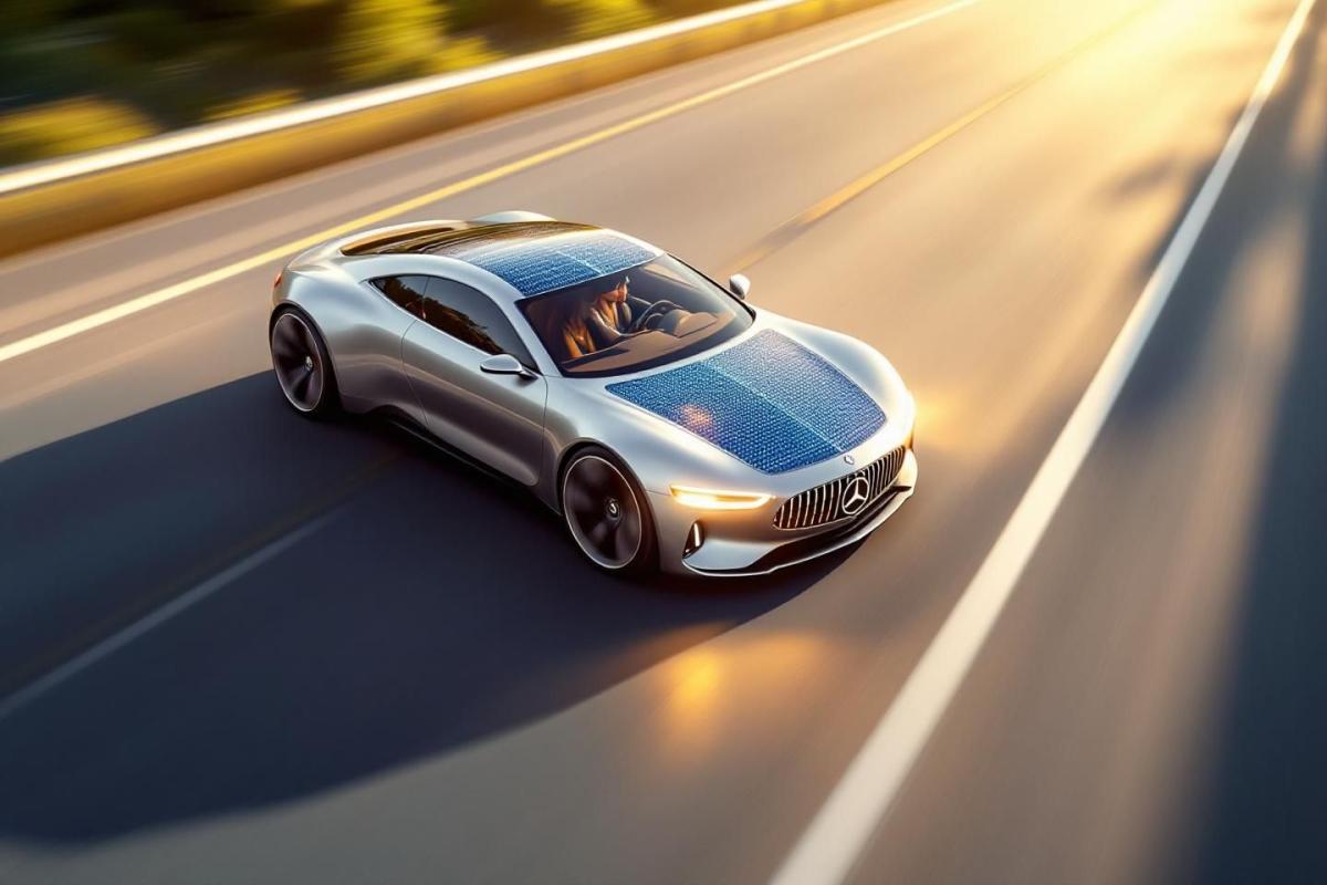 Mercedes Solarfarbe : 12.000 km mehr Reichweite ohne Laden