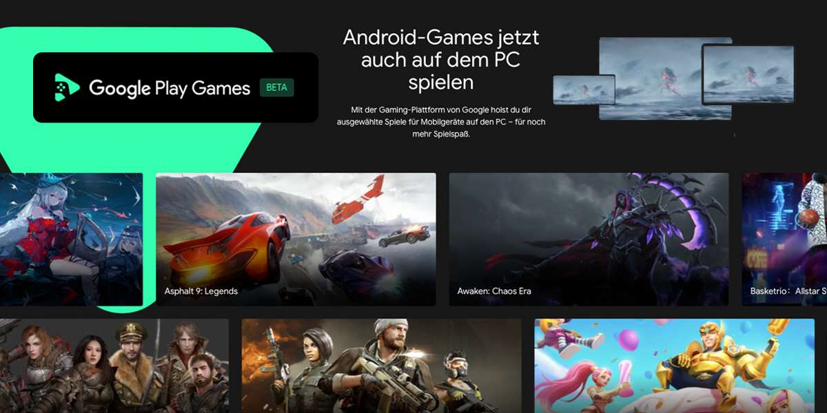 Zockerpuls - Android-Spiele auf dem PC- Google Play Games in Deutschland gestartet
