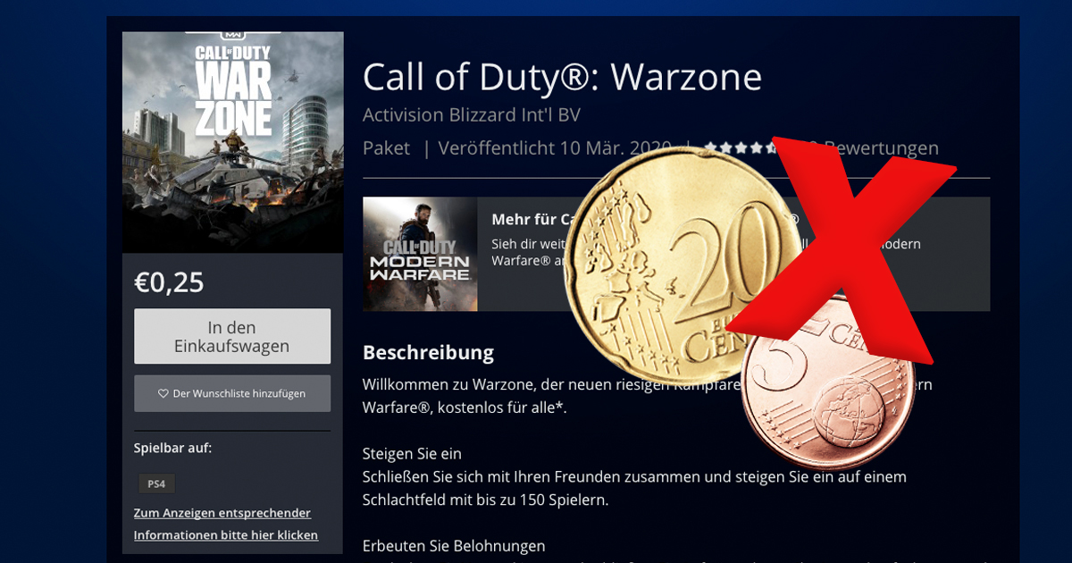 Zockerpuls - Call of Duty- Warzone 25 Cent umgehen ohne PlayStation Plus-Abo