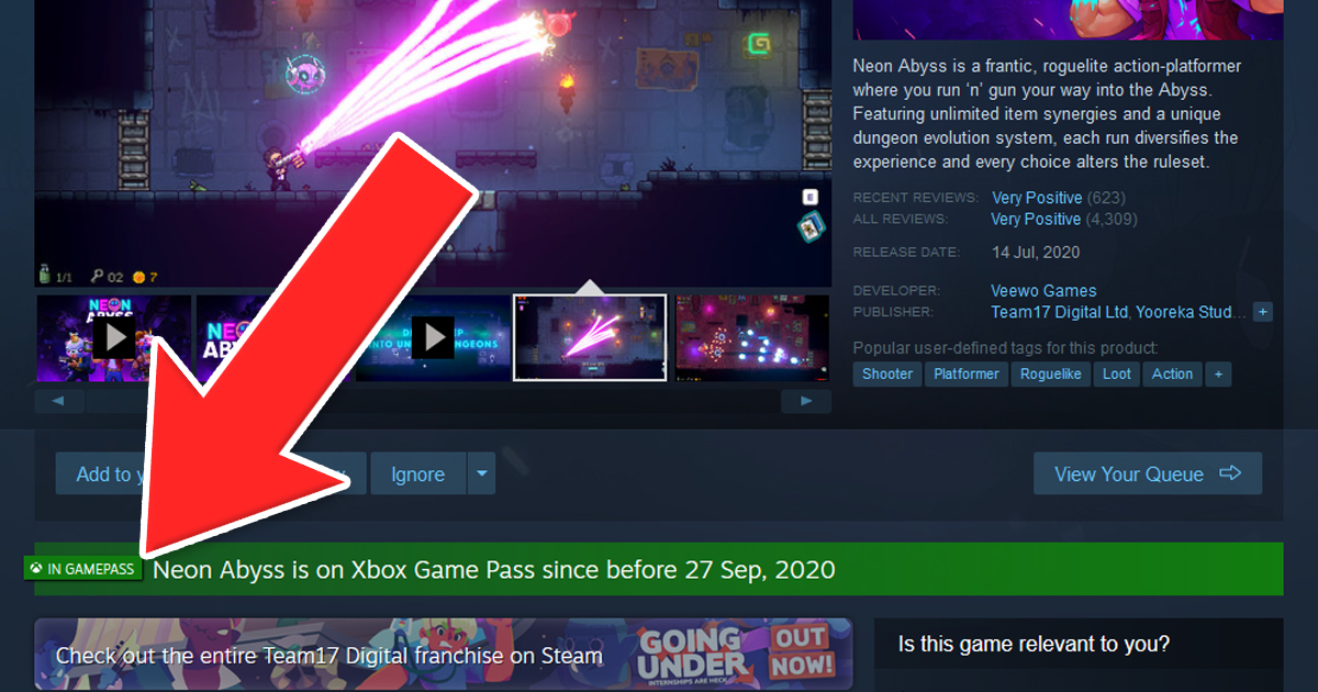 Zockerpuls - Dieser Steam-Plugin zeigt dir, ob ein Spiel im Xbox Game Pass drin ist