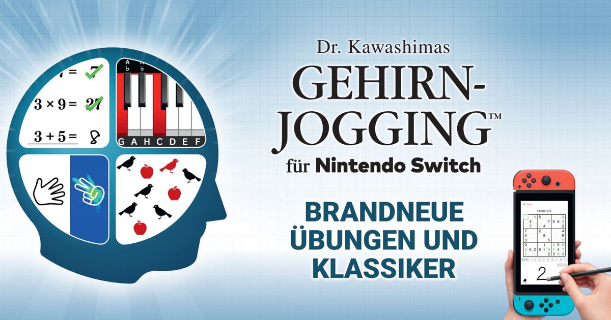 Zockerpuls - Dr. Kawashimas Gehirn-Jogging- DS-Klassiker neu für Nintendo Switch