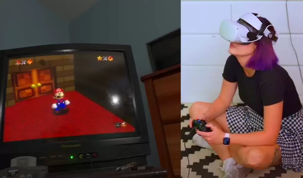 Zockerpuls - EmuVR - Gamerin zockt N64-Spiele in VR