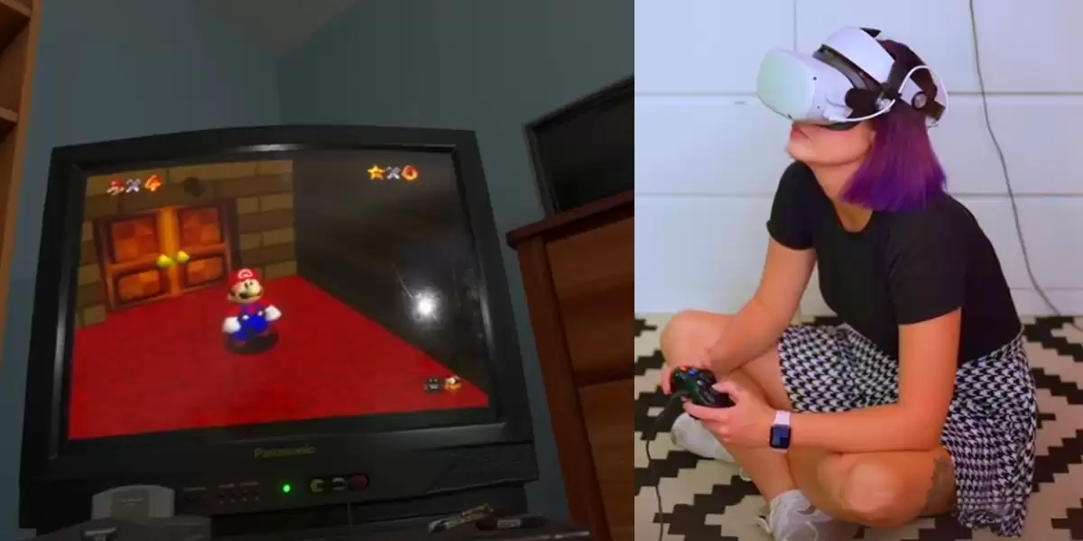Zockerpuls - EmuVR - Gamerin zockt N64-Spiele in VR
