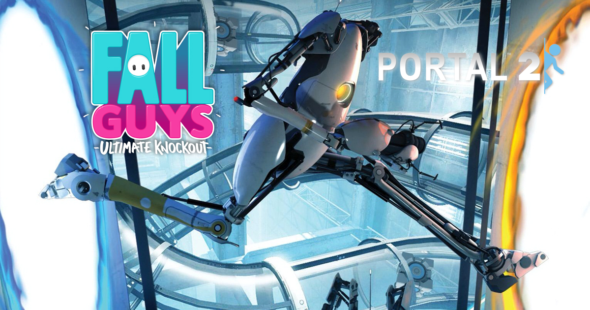 Zockerpuls - Fall Guys bekommt Portal 2 P-Body Roboter Skin
