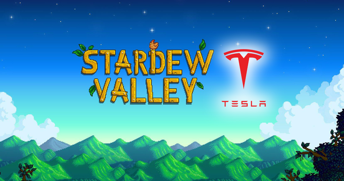 Zockerpuls - Farm-Simulator Stardew Valley kommt für Tesla-Autos
