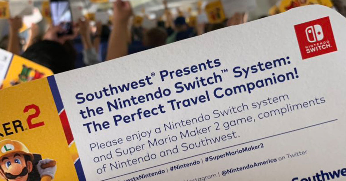 Zockerpuls - Fluggäste bekommen Nintendo Switch samt Super Mario Maker 2 geschenkt