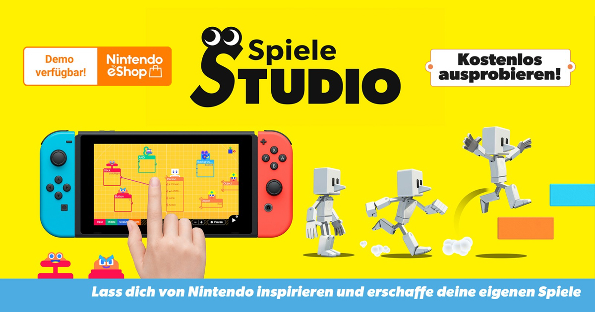 Zockerpuls - Game Builder Garage- Kostenlose Demo für Spielestudio auf Nintendo Switch