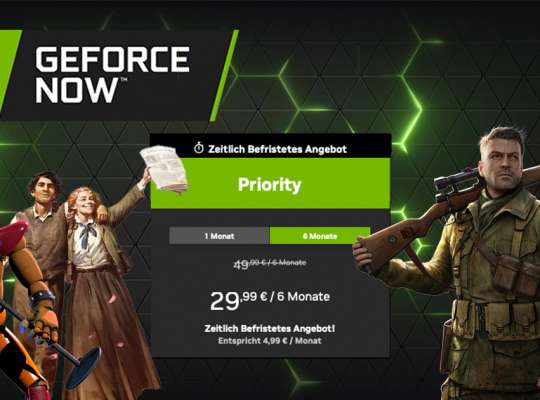 Geforce Now: Krasses Angebot mit 40 % Rabatt und 12 neue Spiele