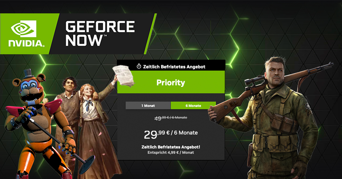 Geforce Now: Krasses Angebot mit 40 % Rabatt und 12 neue Spiele