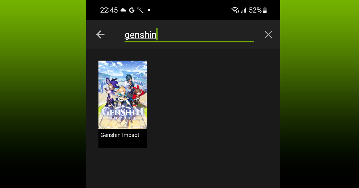 Zockerpuls - Genshin Impact GeForce NOW Mobile Suche Android