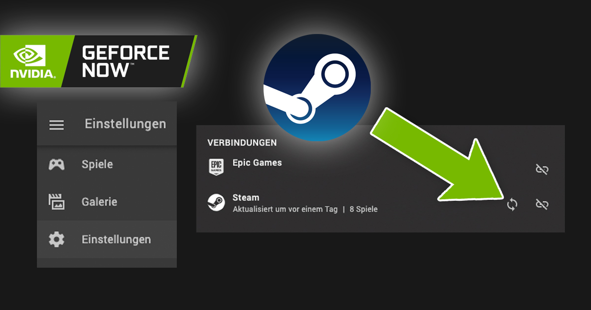 Zockerpuls - Neue Funktion lässt GeForce Now deine Steam Bibliothek scannen