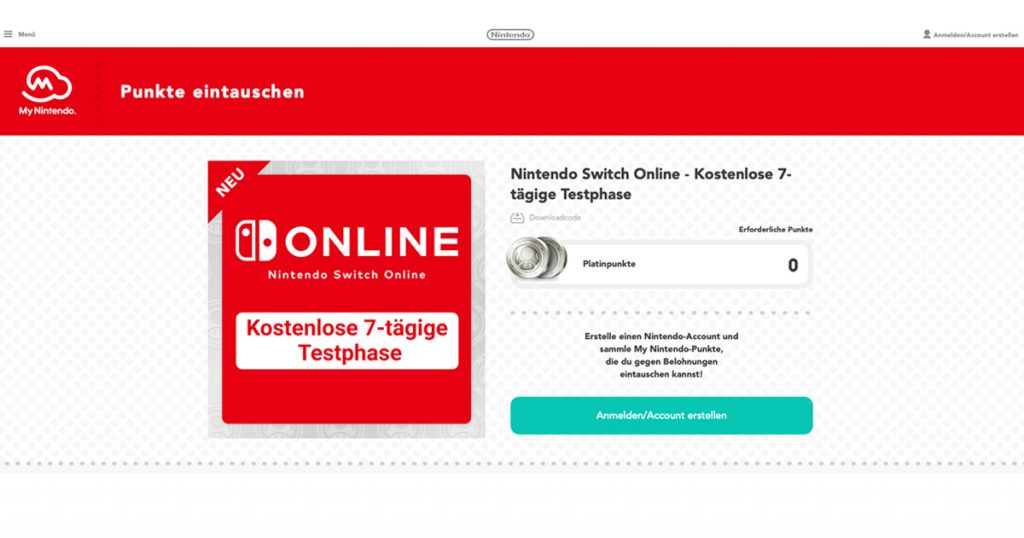 Zockerpuls - Nintendo Switch Online- 1 Woche gratis, trotz vergangenem Probe-Abo Screenshot