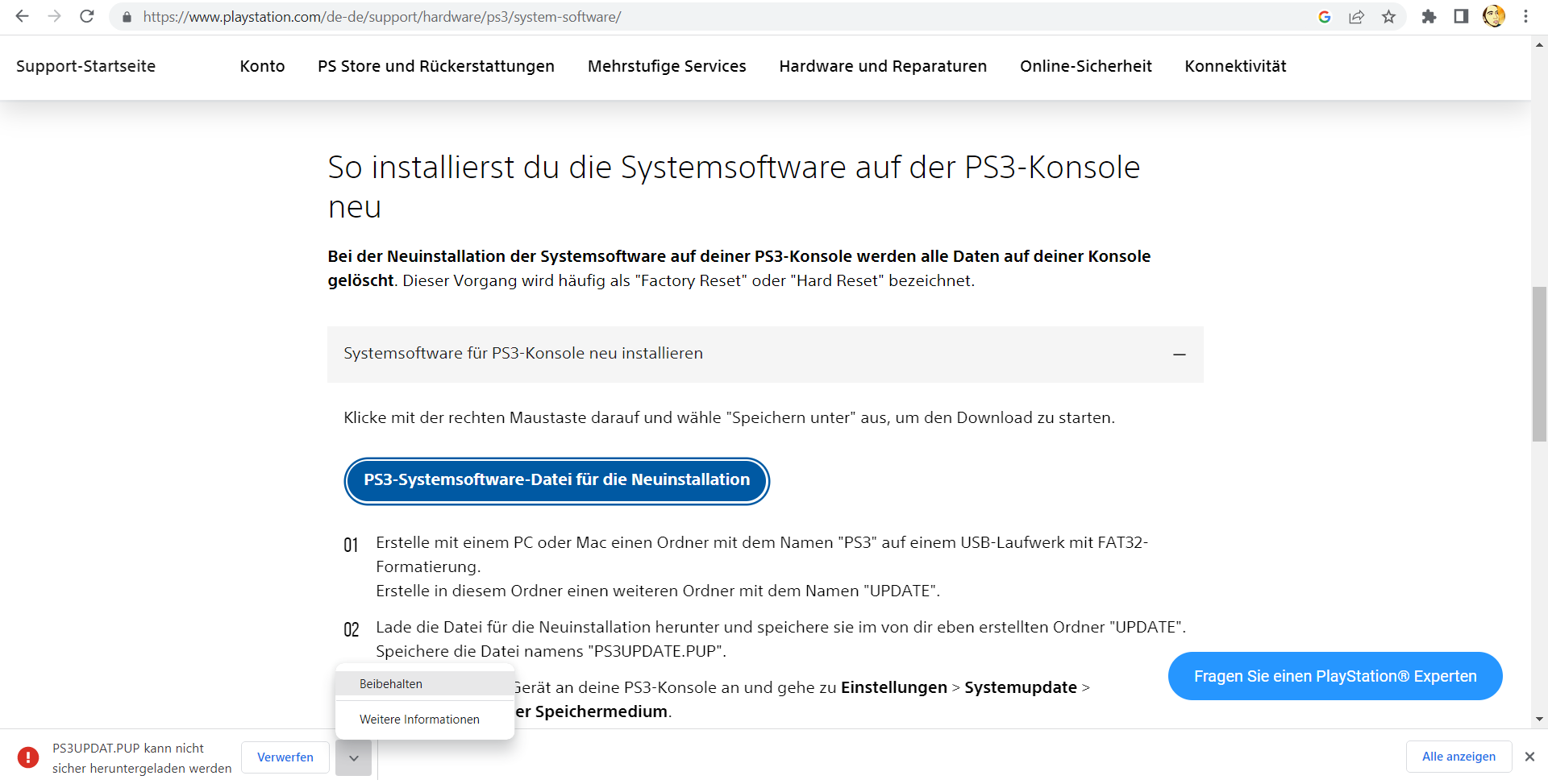 Zockerpuls - PlayStation 3 Emulator - So kannst du PS3-Spiele am PC zocken - Systemsoftware Download Beibehalten
