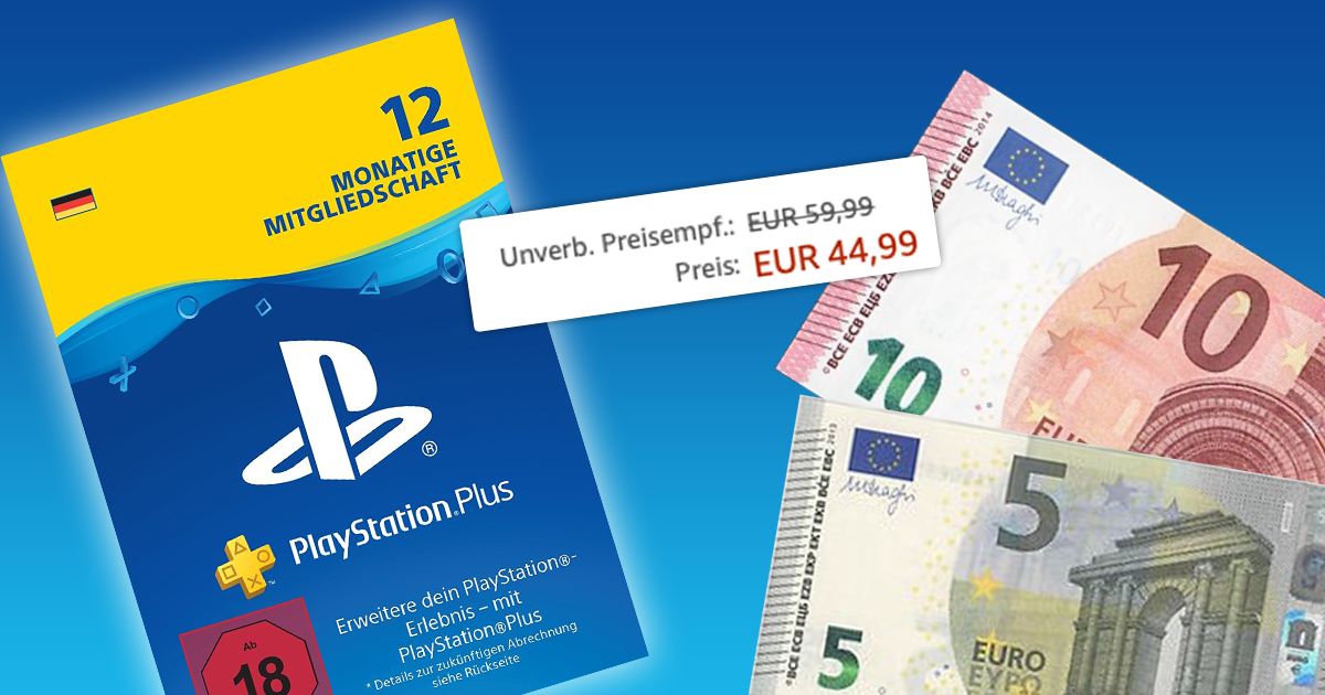 Zockerpuls - Schnäppchen-Alarm - PlayStation Plus für 1 Jahr 15 Euro billiger! Jetzt zuschnappen!