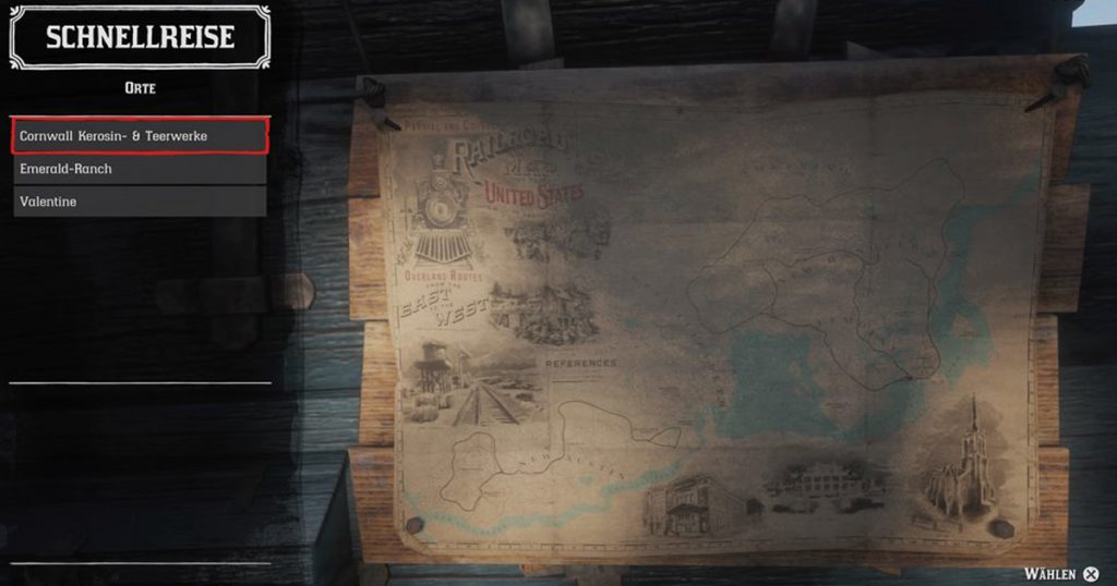 Zockerpuls - So funktioniert die Schnellreise in Red Dead Redemption 2 - Karte