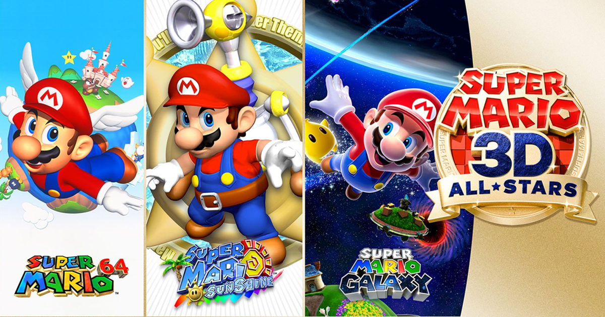 Zockerpuls - Super Mario 3D All-Stars- Super Mario 64, Sunshine und Galaxy für Nintendo Switch