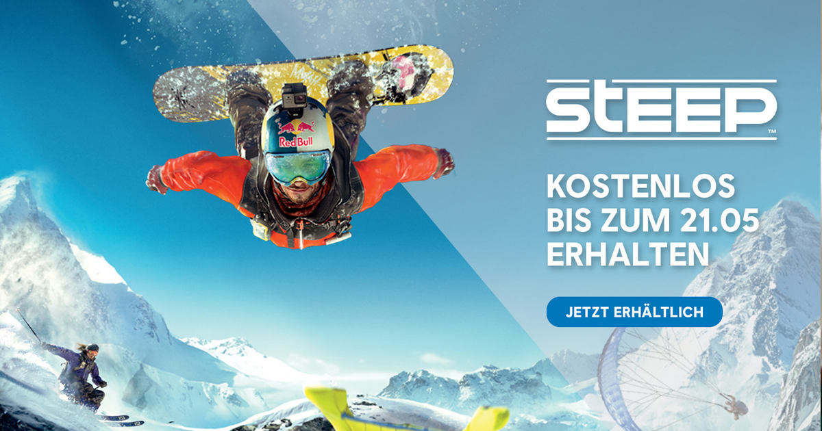 Zockerpuls - Ubisoft verschenkt Extrem-Wintersport-Spiel STEEP gratis für PC