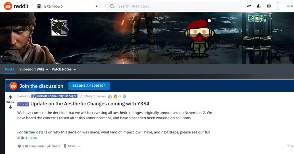 Zockerpuls - Ubisoft zieht die weltweite Zensur von Rainbow Six Siege zurück - Reddit