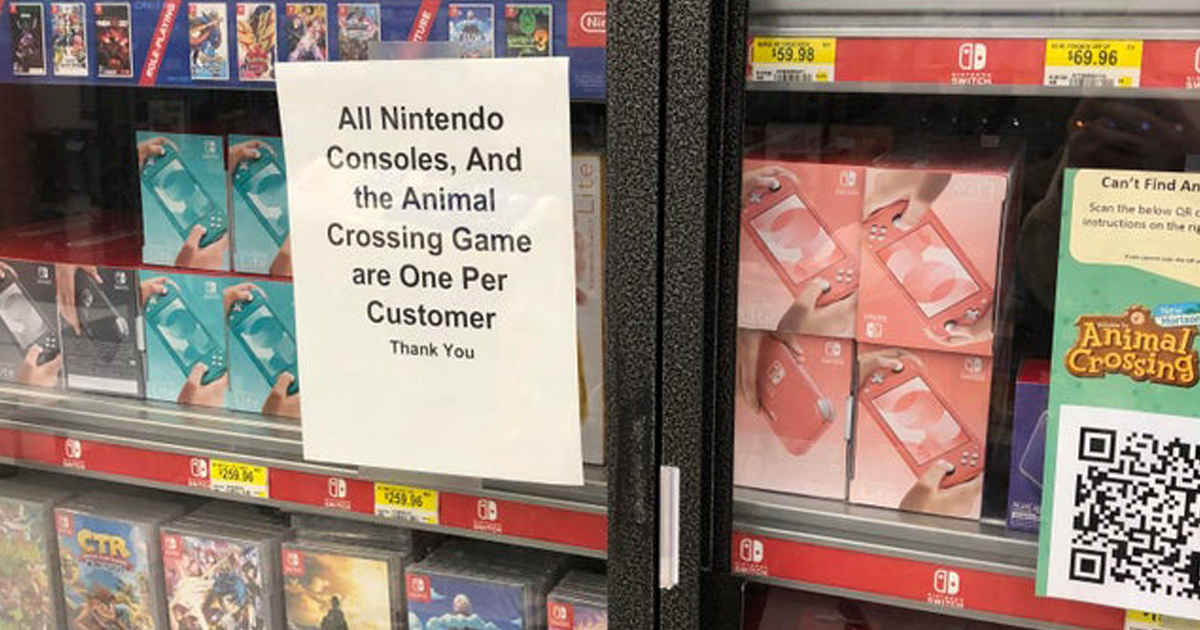 Zockerpuls - Walmart stoppt Hamsterkäufe von Nintendo Switch und Animal Crossing