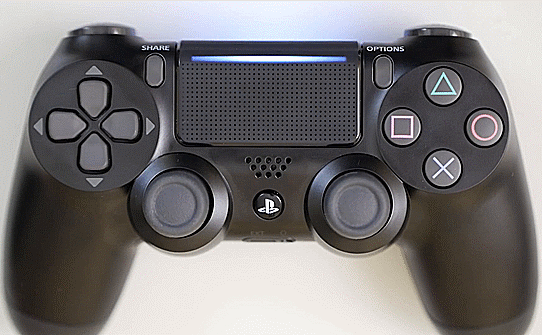 Ein blinkender PS4-Controller